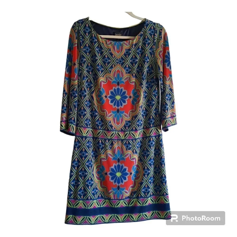 Laundry by Shelli Segal Floral Mandela Dress